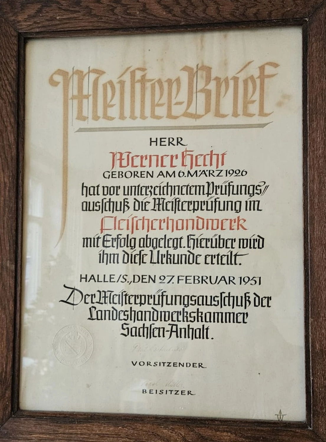 Hecht - Fleischerei - Geschichte